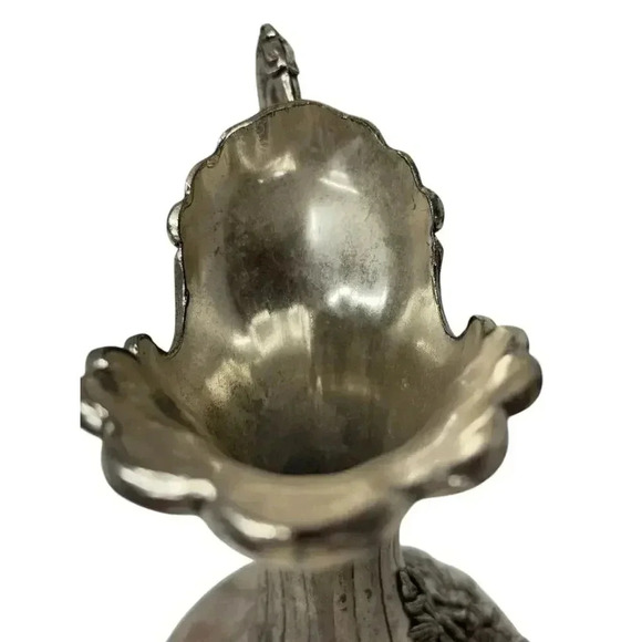 PELTRATO Silver Plated Ewer Pitcher Made In Italy 95-100 Footed Ornate - Picture 4 of 9